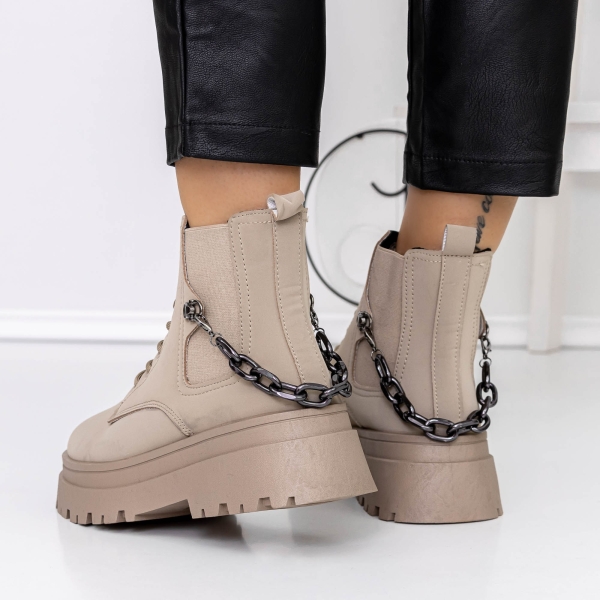 Απαλές γυναικείες μπότες Oranla Χακί, 5 - Kalapod.gr