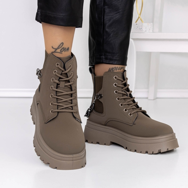 Απαλές γυναικείες μπότες Oranla Πράσινος, 3 - Kalapod.gr