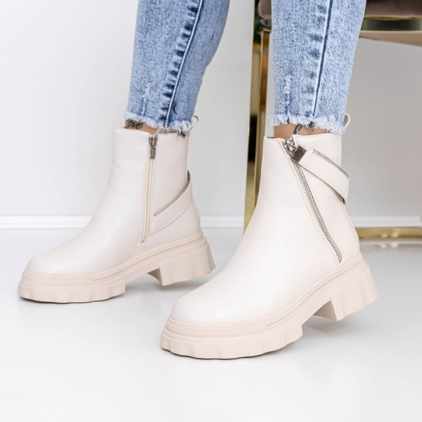 Απαλές γυναικείες μπότες Agara Μπεζ - Kalapod.gr