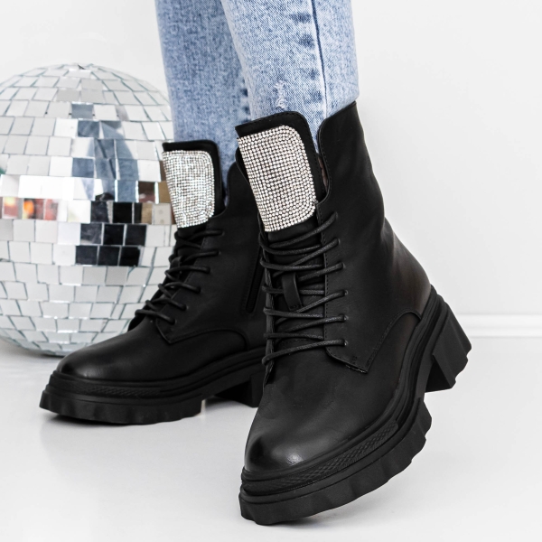 Απαλές γυναικείες μπότες Adeka Μαύρο, 3 - Kalapod.gr