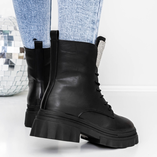 Απαλές γυναικείες μπότες Adeka Μαύρο, 4 - Kalapod.gr