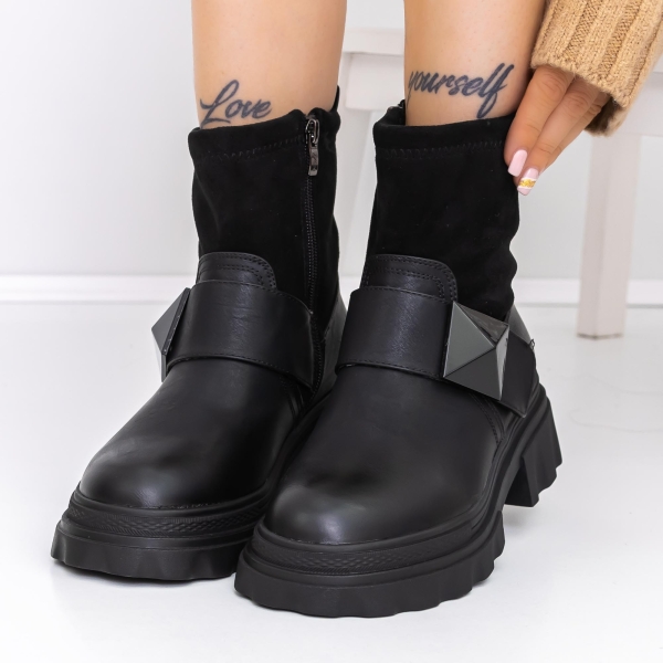 Απαλές γυναικείες μπότες Adeza Μαύρο, 2 - Kalapod.gr