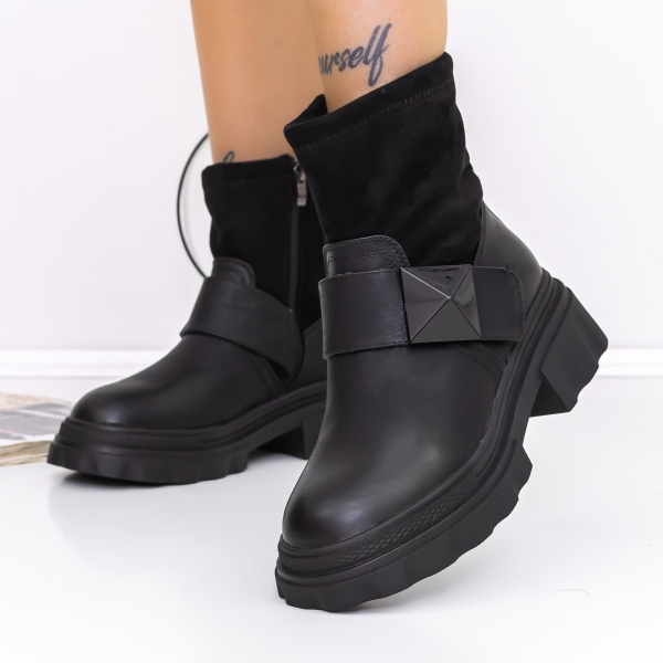 Απαλές γυναικείες μπότες Adeza Μαύρο, 4 - Kalapod.gr