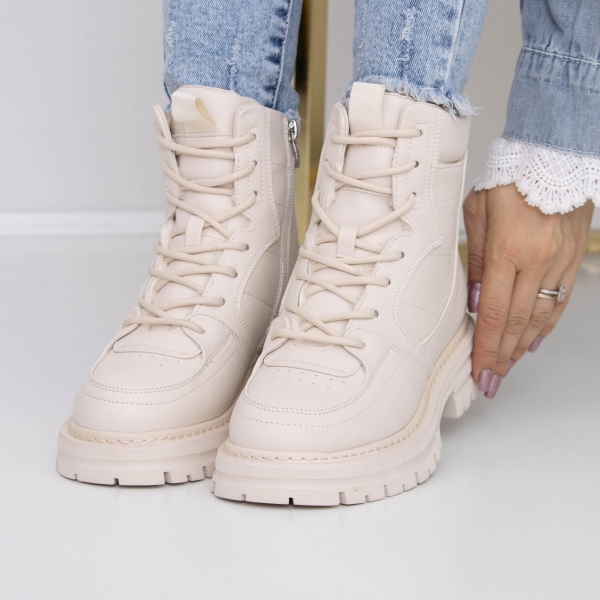 Απαλές γυναικείες μπότες Natarine  Μπεζ, 2 - Kalapod.gr