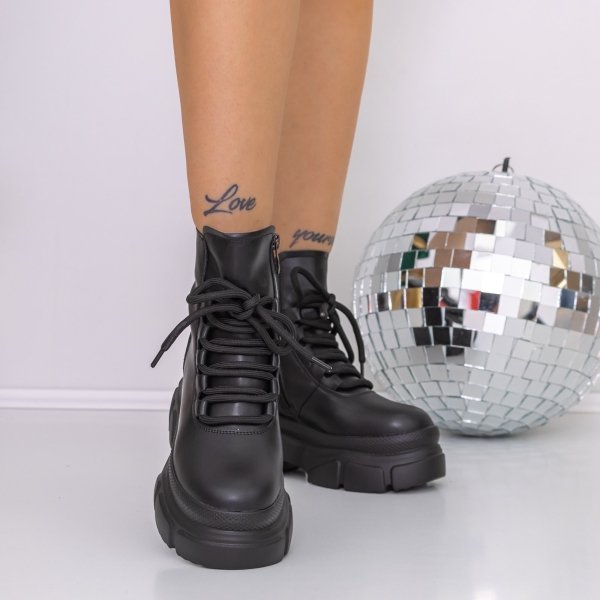 Απαλές γυναικείες μπότες Daksha Μαύρο, 5 - Kalapod.gr