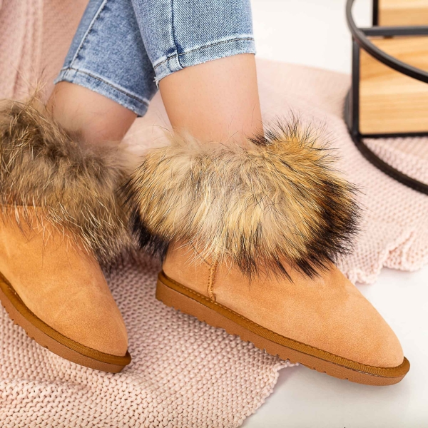 Γυναικείες μπότες UG Adava  Ανοιχτό καφέ, 3 - Kalapod.gr