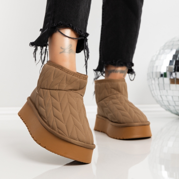 Γυναικείες μπότες UG Genada Καστανός, 4 - Kalapod.gr