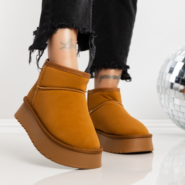 Γυναικείες μπότες UG Anyada Καστανός, 4 - Kalapod.gr