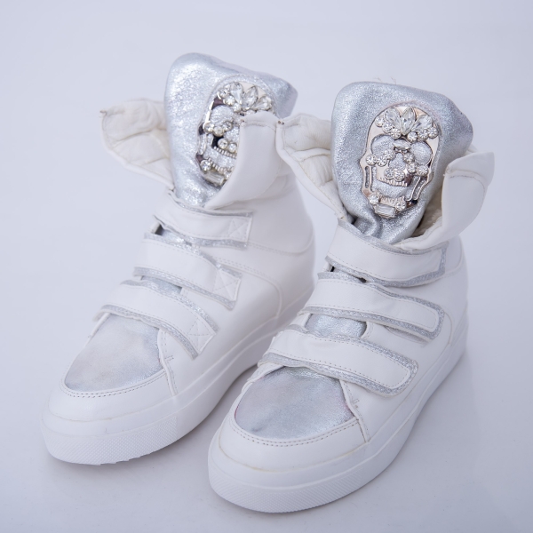 Γυναικείες κοντές μπότες Delada Λευκό - Kalapod.gr