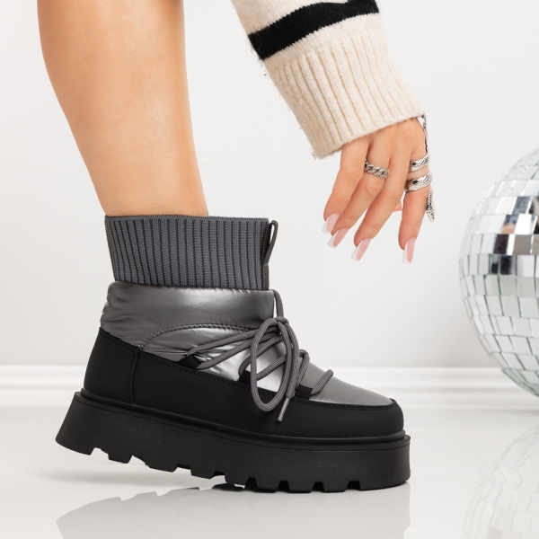 Γυναικείες μπότες UG Misada Γκρί, 2 - Kalapod.gr