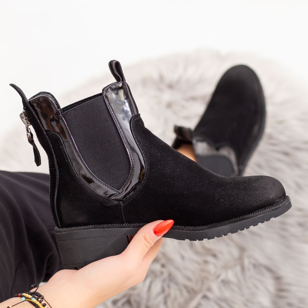 Γυναικείες κοντές μπότες Opada Μαύρο, 4 - Kalapod.gr