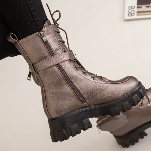 Γυναικείες κοντές μπότες Adrena Guncolor, 4 - Kalapod.gr