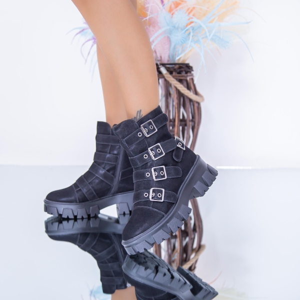 Γυναικείες Μπότες Adaza Μαύρο, 2 - Kalapod.gr