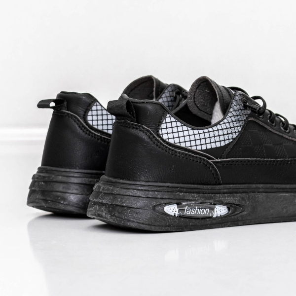 Ανδρικά Αθλητικά Παπούτσια Cassian Μαύρο, 4 - Kalapod.gr