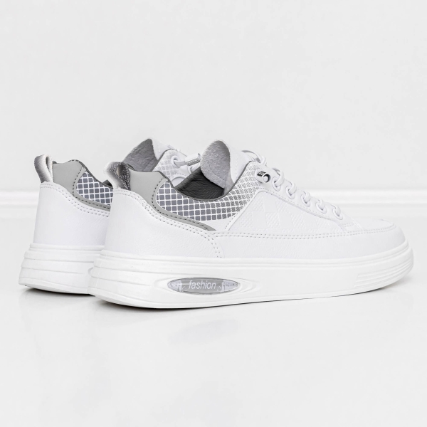 Ανδρικά Αθλητικά Παπούτσια Cassian Λευκό-Γκρι, 5 - Kalapod.gr