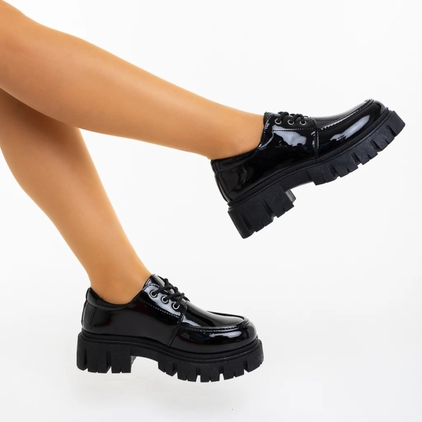 Γυναικεία Casual Παπούτσια Rhodia Μαύρα, 4 - Kalapod.gr