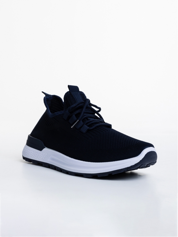 Ανδρικά αθλητικά παπούτσια   σκούρο μπλε από ύφασμα Lital - Kalapod.gr