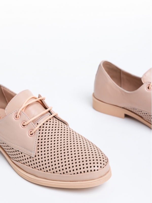 Γυναικεία casual παπούτσια  ροζ από φυσικό δέρμα Viera, 6 - Kalapod.gr