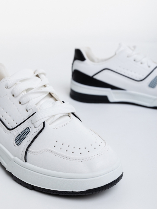 Γυναικεία αθλητικά παπούτσια  λευκά από οικολογικό δέρμα  Aloysia, 6 - Kalapod.gr