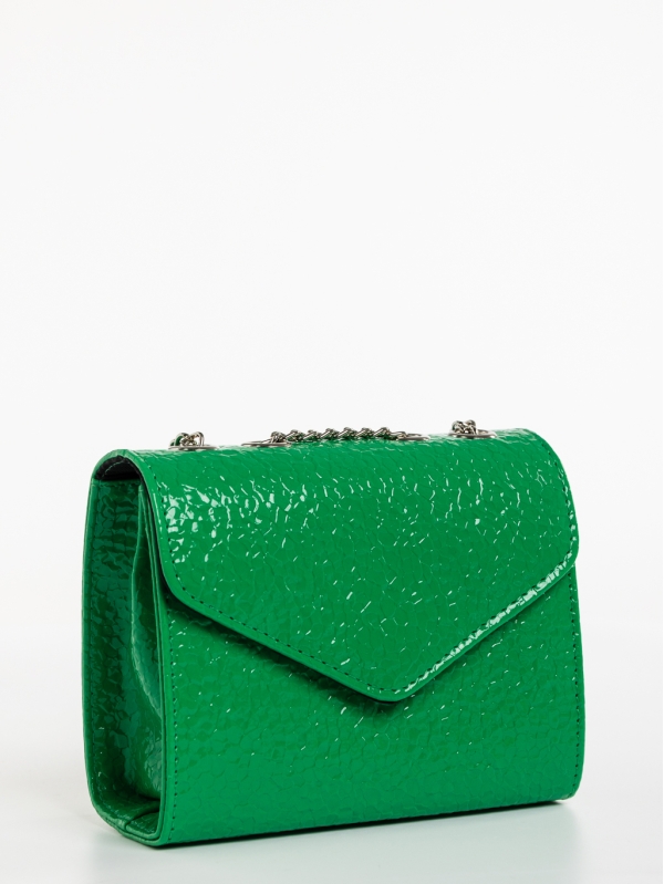 Γυναικεία τσάντα πράσινη από οικολογικό δέρμα Ajla, 2 - Kalapod.gr