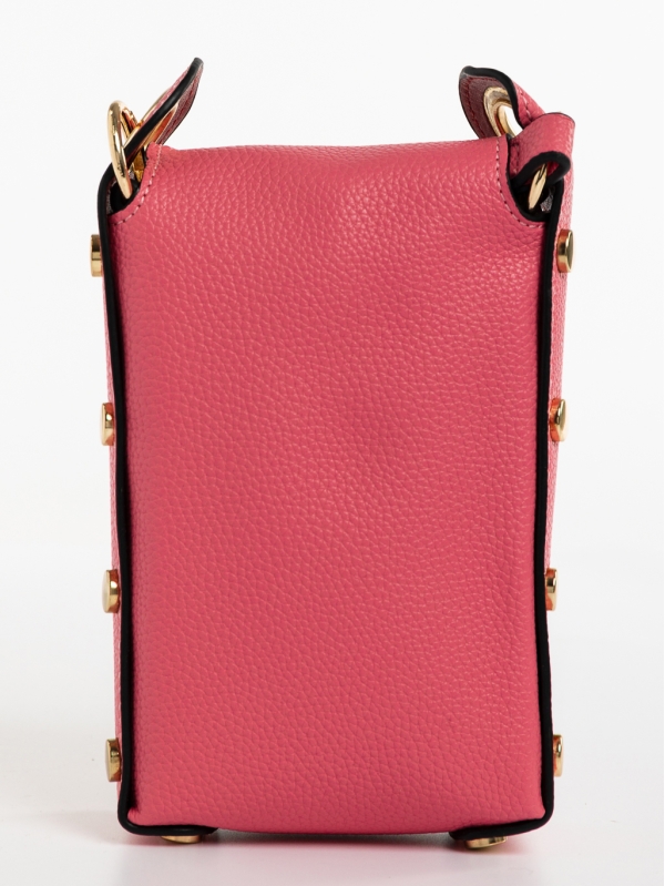 Γυναικεία τσάντα ροζ από οικολογικό δέρμα Mererid, 6 - Kalapod.gr