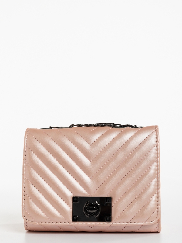 Γυναικεία τσάντα ροζ από οικολογικό δέρμα Sofiya, 3 - Kalapod.gr
