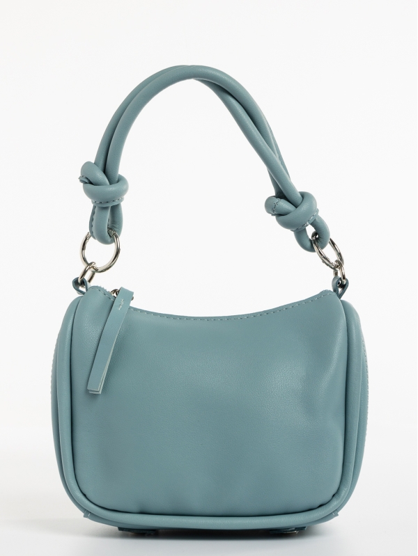 Γυναικεία τσάντα μπλε ανοιχτό από οικολογικό δέρμα Aalis, 3 - Kalapod.gr