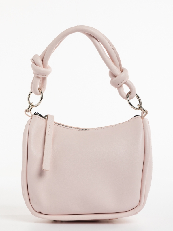 Γυναικεία τσάντα ροζ από οικολογικό δέρμα Aalis, 3 - Kalapod.gr