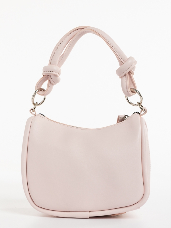 Γυναικεία τσάντα ροζ από οικολογικό δέρμα Aalis, 5 - Kalapod.gr