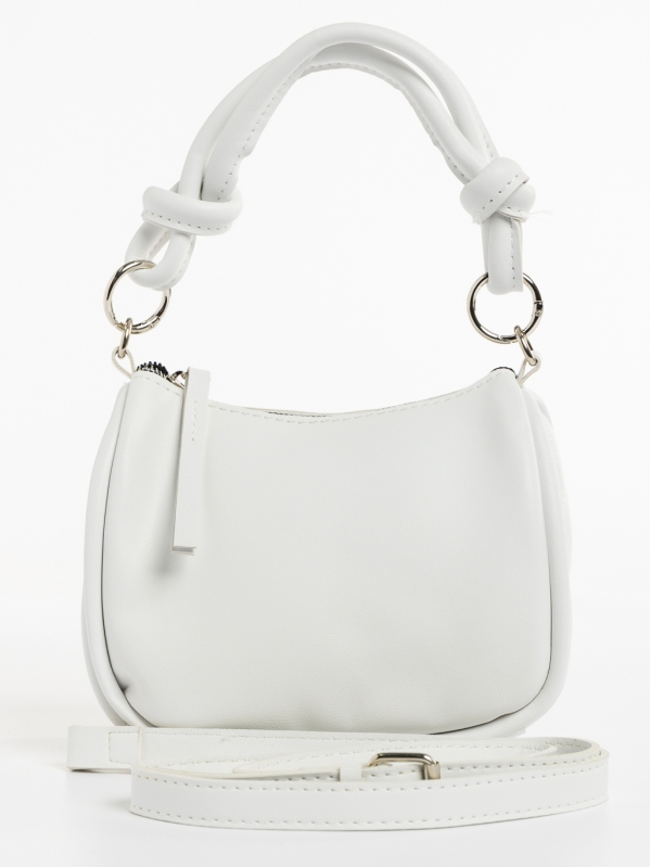 Γυναικεία τσάντα λευκή από οικολογικό δέρμα Aalis, 6 - Kalapod.gr