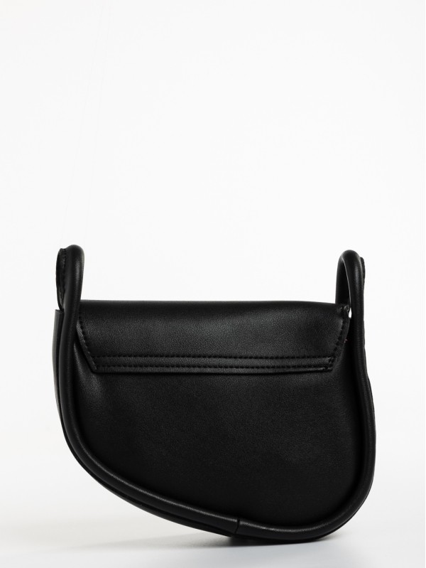 Γυναικεία τσάντα μαύρη από οικολογικό δέρμα Michala, 6 - Kalapod.gr