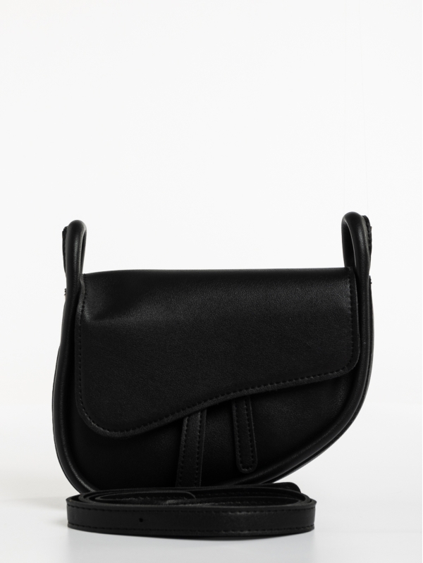 Γυναικεία τσάντα μαύρη από οικολογικό δέρμα Michala, 7 - Kalapod.gr