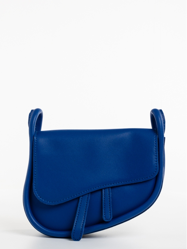 Γυναικεία τσάντα μπλε σκούρο από οικολογικό δέρμα Michala, 3 - Kalapod.gr