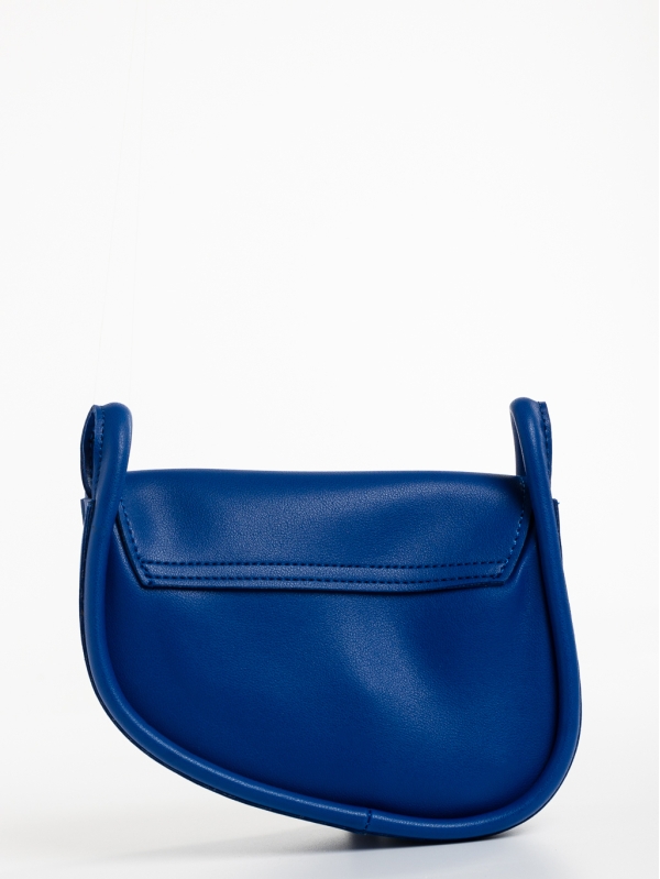 Γυναικεία τσάντα μπλε σκούρο από οικολογικό δέρμα Michala, 5 - Kalapod.gr