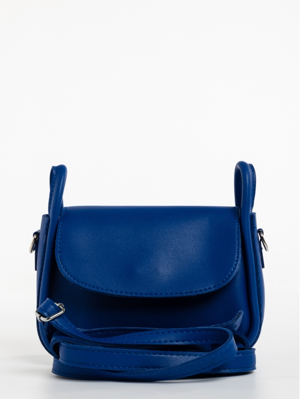 Γυναικεία τσάντα μπλε σκούρο από οικολογικό δέρμα Saturnina, 6 - Kalapod.gr