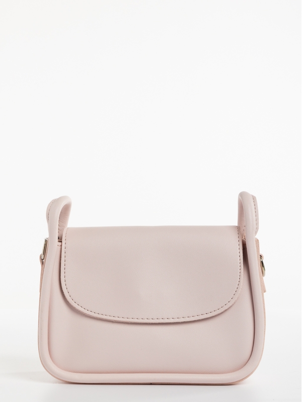 Γυναικεία τσάντα ροζ από οικολογικό δέρμα Saturnina, 3 - Kalapod.gr