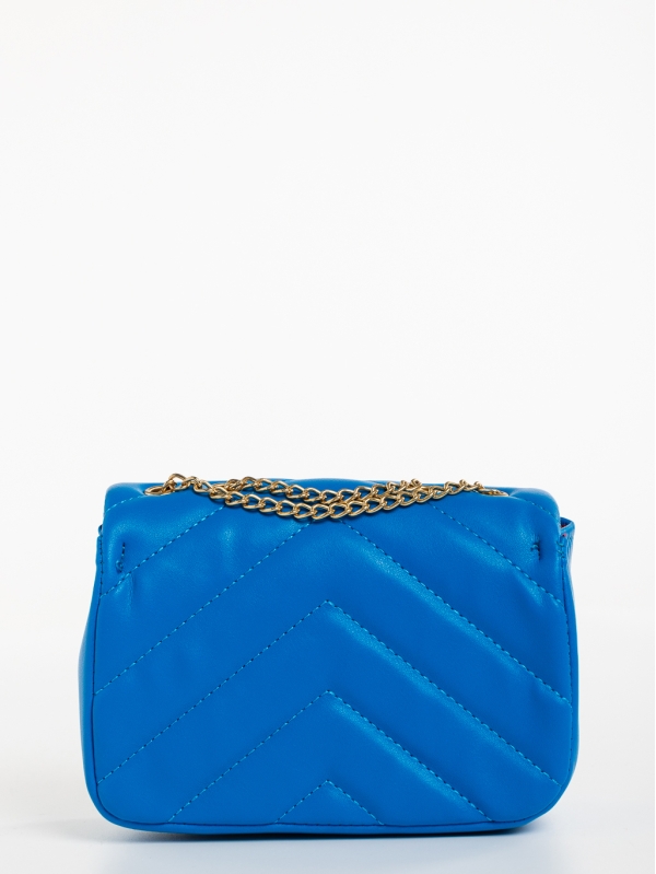 Γυναικεία τσάντα μπλε από οικολογικό δέρμα Ligeia, 6 - Kalapod.gr