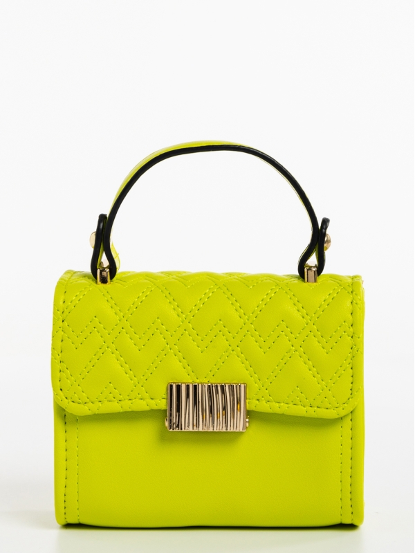 Γυναικεία τσάντα πράσινη από οικολογικό δέρμα Saffira, 3 - Kalapod.gr