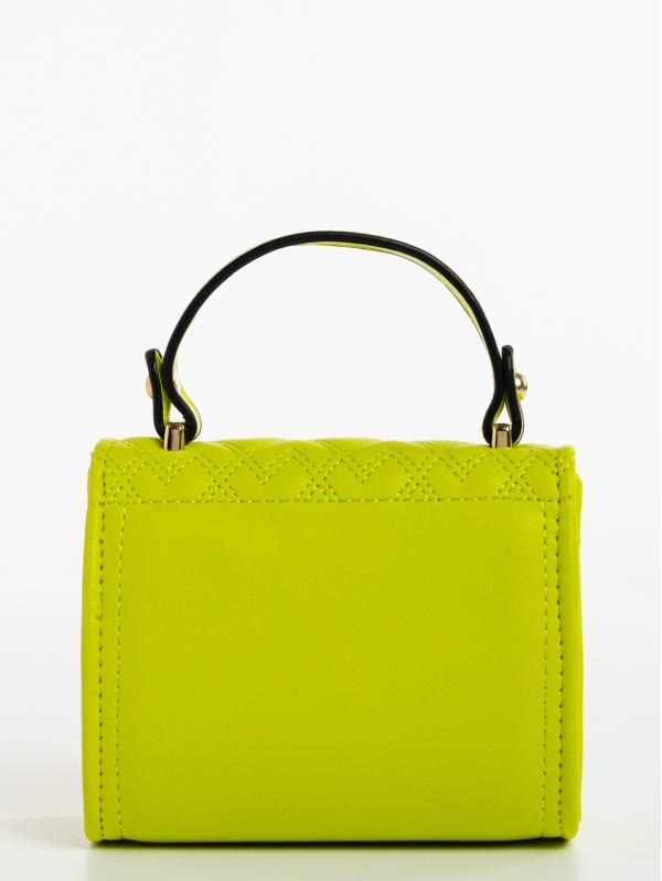 Γυναικεία τσάντα πράσινη από οικολογικό δέρμα Saffira, 5 - Kalapod.gr