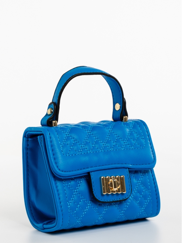 Γυναικεία τσάντα μπλε από οικολογικό δέρμα Ceara, 2 - Kalapod.gr
