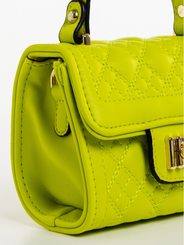 Γυναικεία τσάντα πράσινη από οικολογικό δέρμα Ceara, 4 - Kalapod.gr