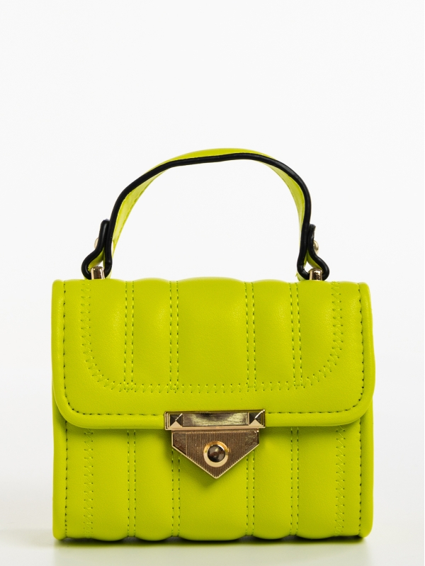 Γυναικεία τσάντα πράσινη από οικολογικό δέρμα Gaetana, 3 - Kalapod.gr