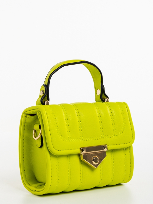 Γυναικεία τσάντα πράσινη από οικολογικό δέρμα Gaetana, 2 - Kalapod.gr