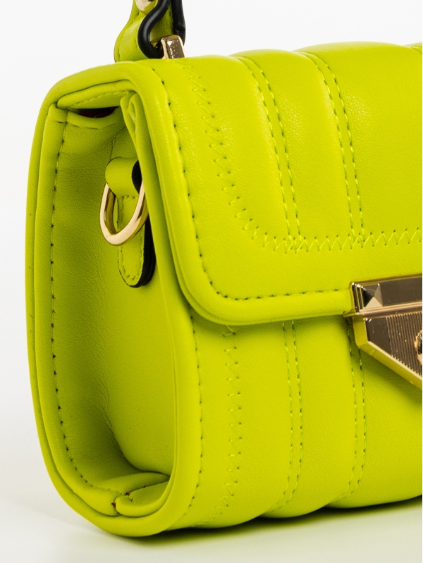 Γυναικεία τσάντα πράσινη από οικολογικό δέρμα Gaetana, 4 - Kalapod.gr