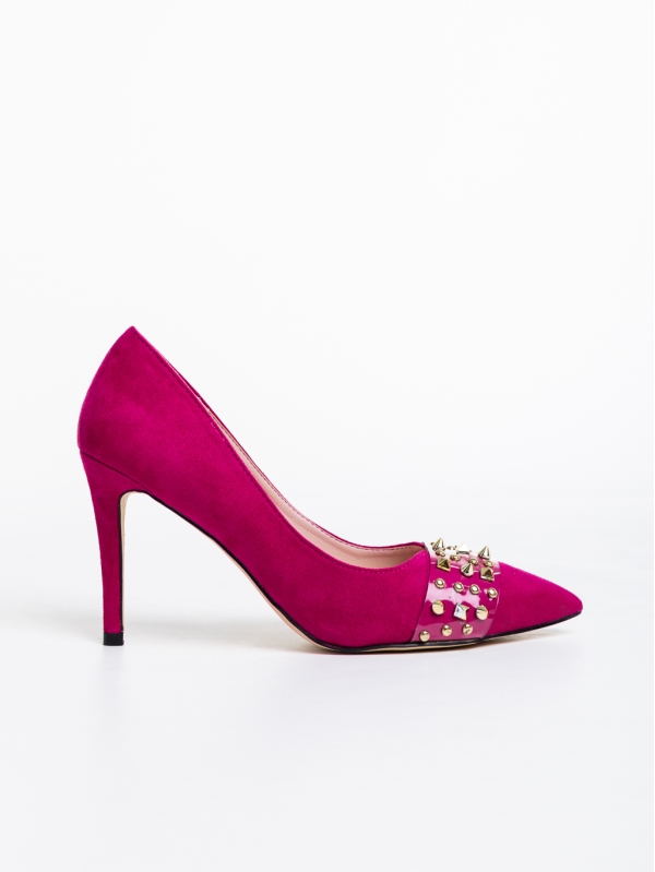Γυναικεία παπούτσια  ροζ από ύφασμα  Gundega, 5 - Kalapod.gr