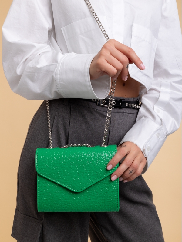 Γυναικεία τσάντα πράσινη από οικολογικό δέρμα Ajla - Kalapod.gr