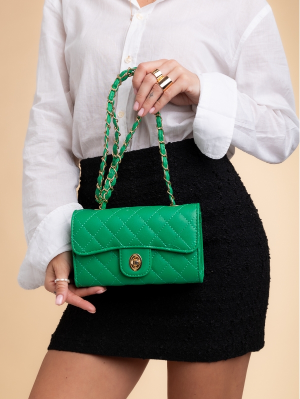 Γυναικεία τσάντα πράσινη από οικολογικό δέρμα Madalitso - Kalapod.gr