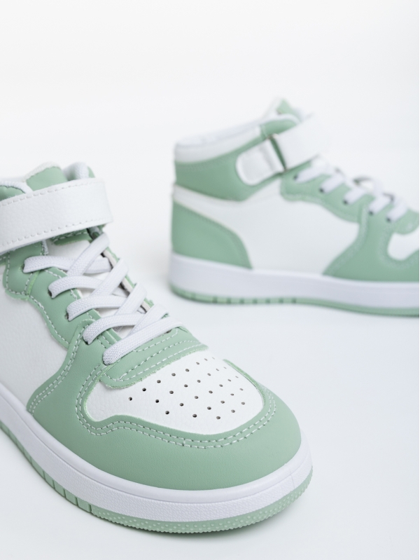 Παιδικά αθλητικά παπούτσια πράσινα από οικολογικό δέρμα Yoda, 4 - Kalapod.gr