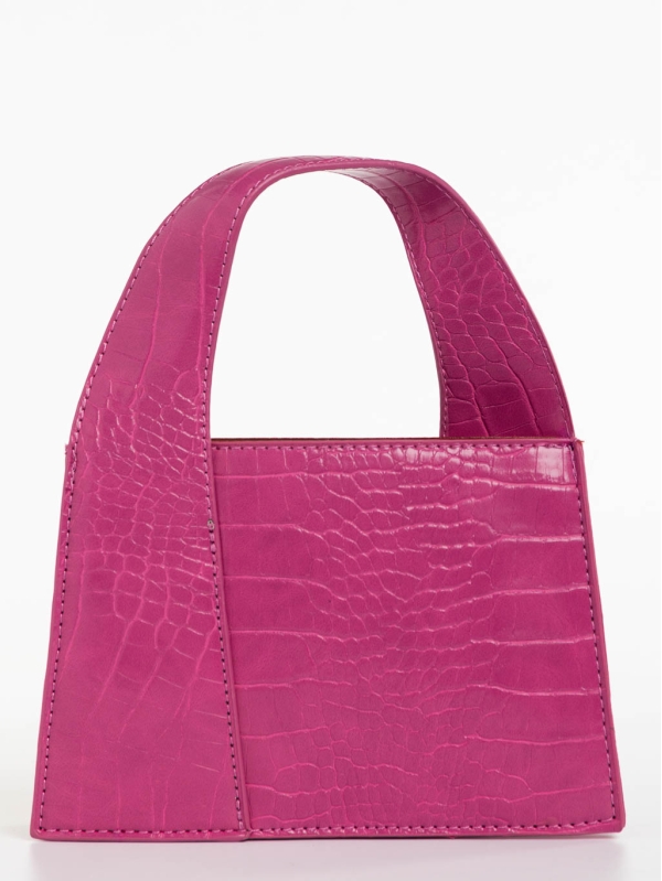 Γυναικεία τσάντα φούξια από οικολογικό δέρμα Blima, 2 - Kalapod.gr