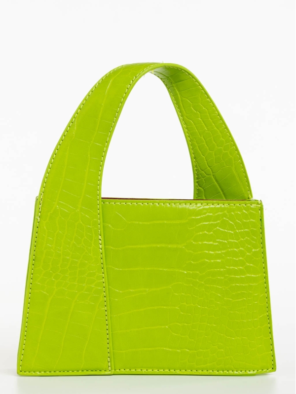 Γυναικεία τσάντα πράσινο ανοιχτό από οικολογικό δέρμα Blima, 2 - Kalapod.gr